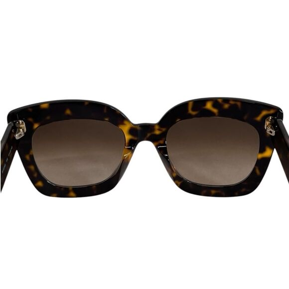 NEW Bottega Veneta Sunglasses BV0238S 002 Havana Oversized Square Brown Gradient main image 7